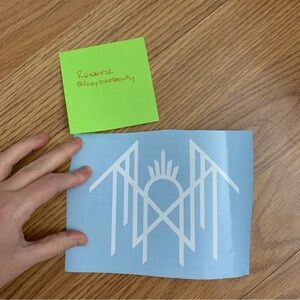 Matte White Vinyl Decal